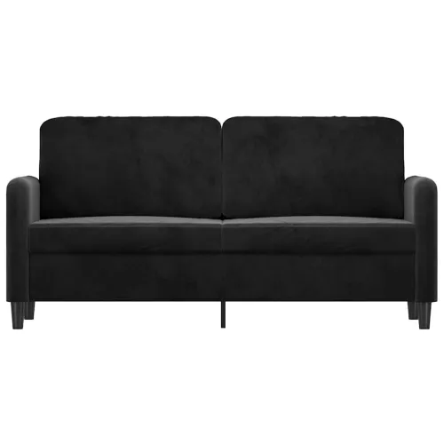 Dvosjed crni 140 cm baršunasti - Crna 140 cm Cijena