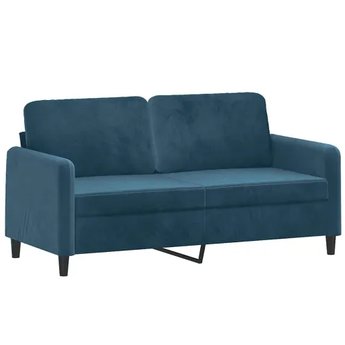 Dvosjed plavi 140 cm baršunasti - Plava 1 140 cm Cijena