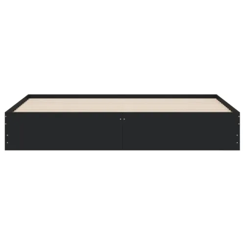 Okvir za krevet s ladicama crni 200x200 cm konstruirano drvo - Crna 200 x 200 cm Cijena