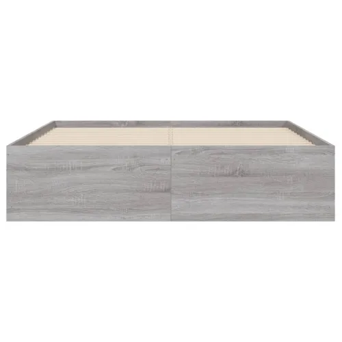 Okvir za krevet s ladicama boja sivog hrasta 120x190 cm drveni - Sivi hrast sonoma 120 x 190 cm Cijena