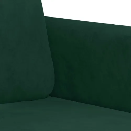 2-dijelni set sofa tamnozeleni baršunasti - Tamnozelena s jastučićima Cijena