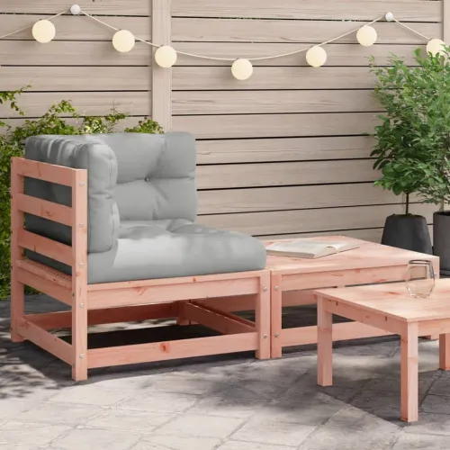 Kutna vrtna sofa s jastucima i tabureom - Prirodni douglas 1 kutna sofa Cijena