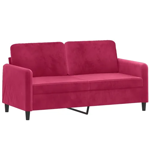 Dvosjed crvena boja vina 140 cm baršunasti - boja crnog vina 140 cm Cijena
