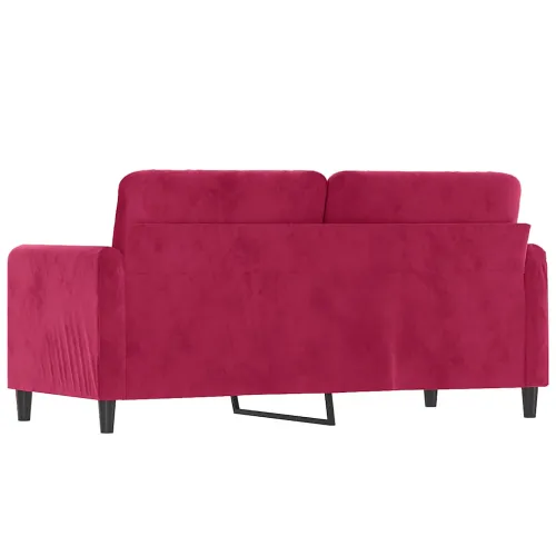 Dvosjed crvena boja vina 140 cm baršunasti - boja crnog vina 140 cm Cijena