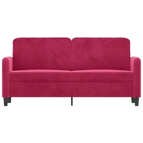 Dvosjed crvena boja vina 140 cm baršunasti - boja crnog vina 140 cm Cijena