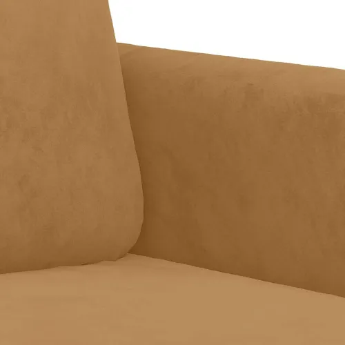 3-dijelni set sofa smeđi baršunasti - Smeđa 1 s jastučićima Cijena
