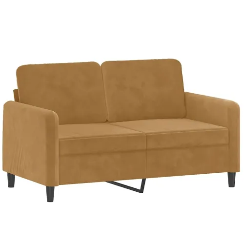 3-dijelni set sofa smeđi baršunasti - Smeđa 1 s jastučićima Cijena