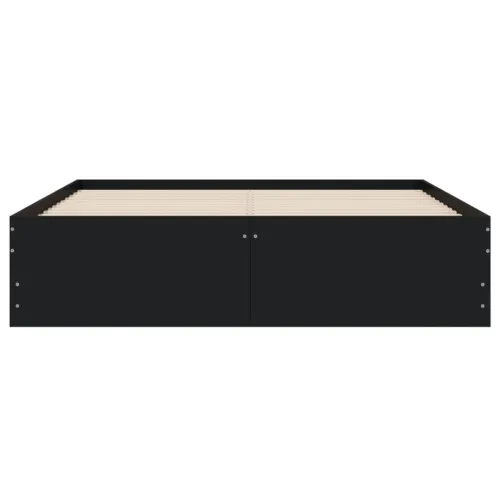 Okvir za krevet s ladicama crni 120x190 cm konstruirano drvo - Crna 120 x 190 cm Cijena
