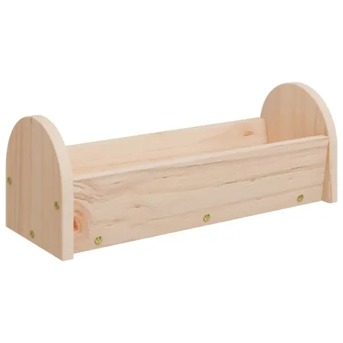 Hranilica za sijeno za zečeve 28 x 10 x 10 cm masivna jelovina - 28 x 10 x 10 cm Cijena