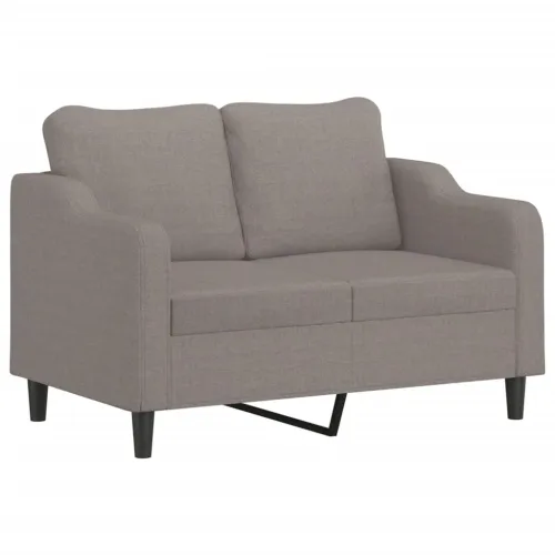 Dvosjed od tkanine smeđesivi 120 cm - Sivo-smeđa 120 cm Cijena