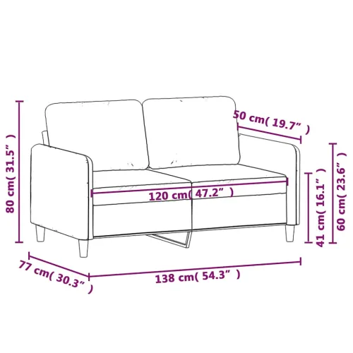 Dvosjed Plava 120 cm baršunasti - Plava 1 120 cm Cijena