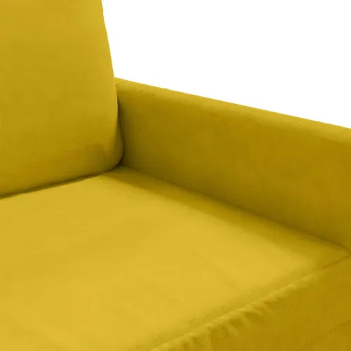 Dvosjed žuti 140 cm baršunasti - Žuta 1 140 cm Cijena