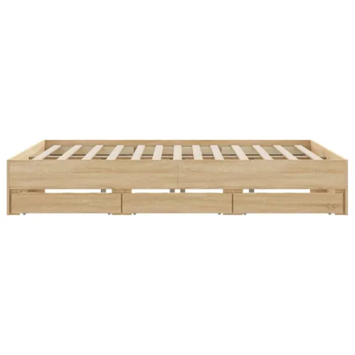 Okvir za krevet s ladicama boja hrasta 180x200 cm - Sonoma hrast 180 x 200 cm Cijena