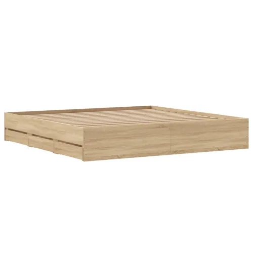 Okvir za krevet s ladicama boja hrasta 180x200 cm - Sonoma hrast 180 x 200 cm Cijena