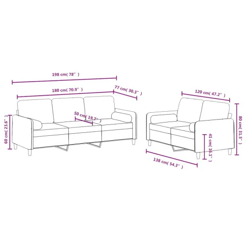 2-dijelni set sofa s jastucima tamnozeleni baršunasti - Tamnozelena 1 s jastučićima Cijena