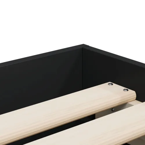 Okvir za krevet s ladicama crni 100x200 cm konstruirano drvo - Crna 100 x 200 cm Cijena