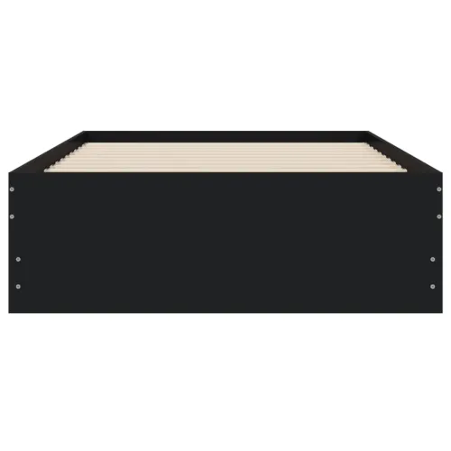 Okvir za krevet s ladicama crni 100x200 cm konstruirano drvo - Crna 100 x 200 cm Cijena
