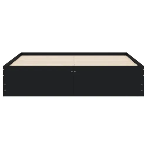 Okvir za krevet s ladicama crni 140x190 cm konstruirano drvo - Crna 140 x 190 cm Cijena