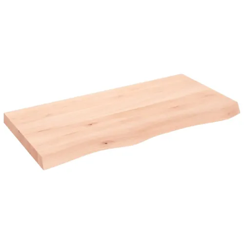 Stolna ploča 100x50x(2-6) cm od netretirane masivne hrastovine - Prirodna 100 x 50 x 6 cm Cijena
