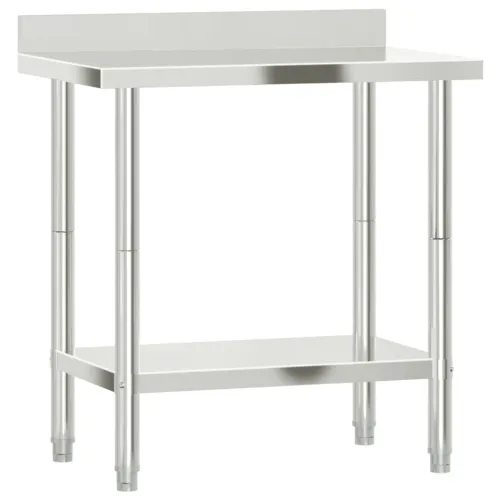 Kuhinjski radni stol 82,5 x 55 x 93 cm od nehrđajućeg čelika - 82.5 x 55 x 93 cm 1 82.5 x 55 x 93 cm Cijena