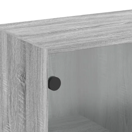 Zidni ormarić sa staklenim vratima boja hrasta 68x37x68,5 cm - Sivi hrast sonoma 1 1 Cijena