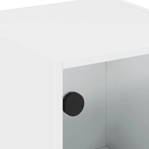 Bočni ormarić sa staklenim vratima bijeli 35x37x75,5 cm - Bijela 1 Cijena