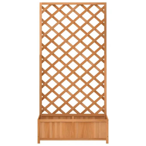 Sadilica s rešetkom smeđa 90x35x180 cm od masivne jelovine - Smeđa 90 x 35 x 180 cm Cijena
