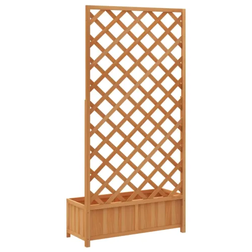 Sadilica s rešetkom smeđa 90x35x180 cm od masivne jelovine - Smeđa 90 x 35 x 180 cm Cijena