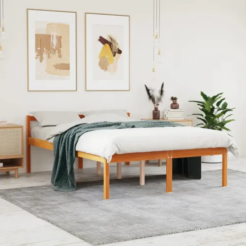 Krevet za starije osobe voštano smeđi 120 x 200 cm od borovine - Voštano smeđa 120 x 200 cm Cijena