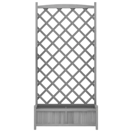 Sadilica s rešetkom siva 90x35x180 cm od masivne jelovine - Siva 90 x 35 x 180 cm s rešetkom Cijena