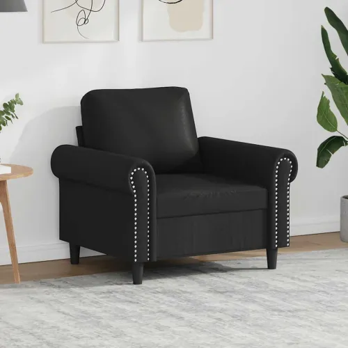 Fotelja crna 60 cm od umjetne kože - Crna 1 60 cm Cijena