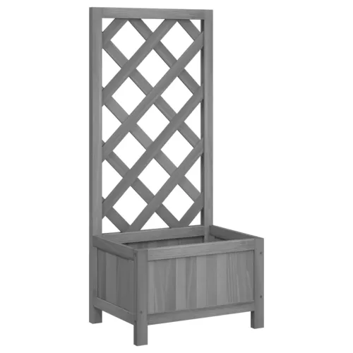 Sadilica s rešetkom siva 40x30x90 cm od masivne jelovine - Siva 40 x 30 x 90 cm Cijena