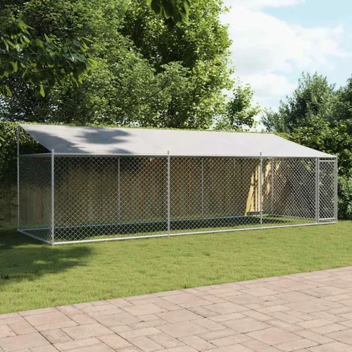 Kavez za pse s krovom i vratima sivi 6x2x2 m pocinčani čelik - 6 x 2 x 2 m 1 1 vrata 6 x 2 x 2 m Cijena