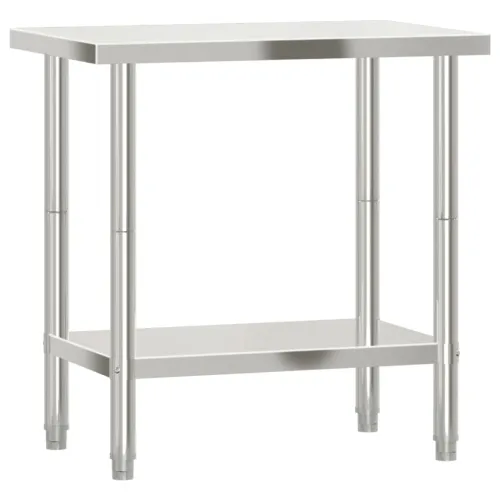 Kuhinjski radni stol 82,5 x 55 x 85 cm od nehrđajućeg čelika - 82.5 x 55 x 85 cm 1 82.5 x 55 x 85 cm Cijena
