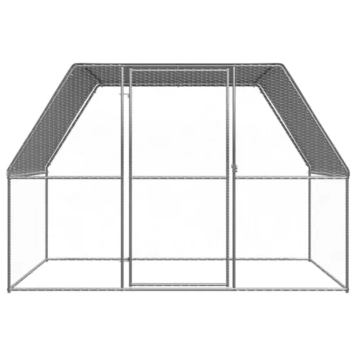 Kavez za kokoši srebrno-sivi 3 x 2 x 2 m od pocinčanog čelika - 3 x 2 x 2 m 3 x 2 x 2 m Cijena