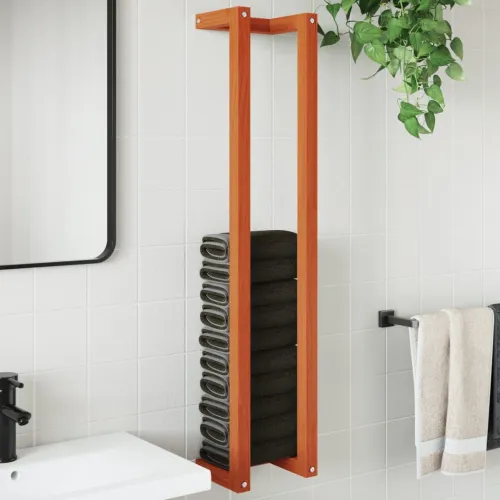 Stalak za ručnike voštano smeđi 23x18x110 cm masivna borovina - Voštano smeđa 23 x 18 x 110 cm Voštano smeđa 23 x 18 x 110 cm Cijena
