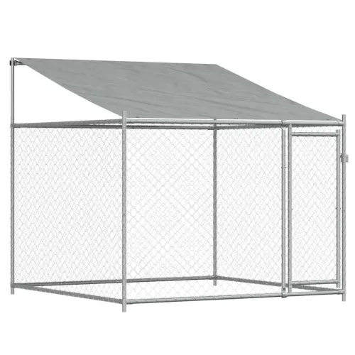 Kavez za pse s krovom i vratima sivi 10x2x2 m pocinčani čelik - 10 x 2 x 2 m 5 vrata Cijena