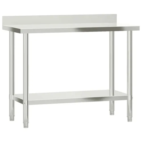 Kuhinjski radni stol 110 x 55 x 93 cm od nehrđajućeg čelika - 110 x 55 x 93 cm 1 110 x 55 x 93 cm Cijena