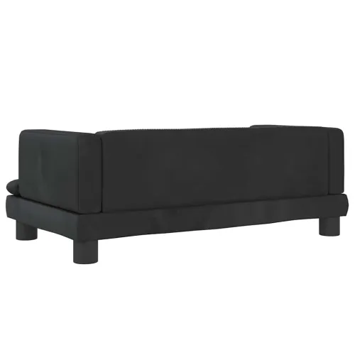 Krevet za pse crni 80 x 45 x 30 cm baršunasti - Crna 80 x 45 x 30 cm Baršun Cijena