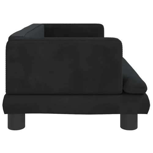 Krevet za pse crni 80 x 45 x 30 cm baršunasti - Crna 80 x 45 x 30 cm Baršun Cijena