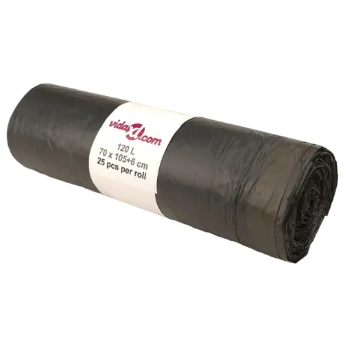 Vreće za smeće s vezicama 250 kom crne 120 L - 120 l s vezicama 120 l s vezicama Cijena