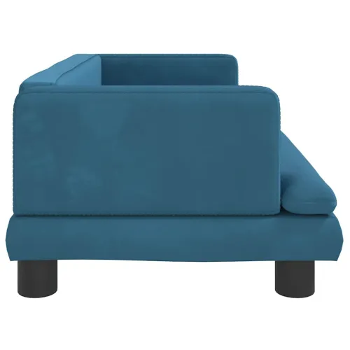 Krevet za pse plavi 80 x 45 x 30 cm baršunasti - Plava 80 x 45 x 30 cm Baršun Cijena