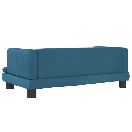 Krevet za pse plavi 80 x 45 x 30 cm baršunasti - Plava 80 x 45 x 30 cm Baršun Cijena