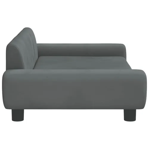 Krevet za pse tamnosivi 100 x 54 x 33 cm baršunasti - Tamno siva 100 x 54 x 33 cm Cijena