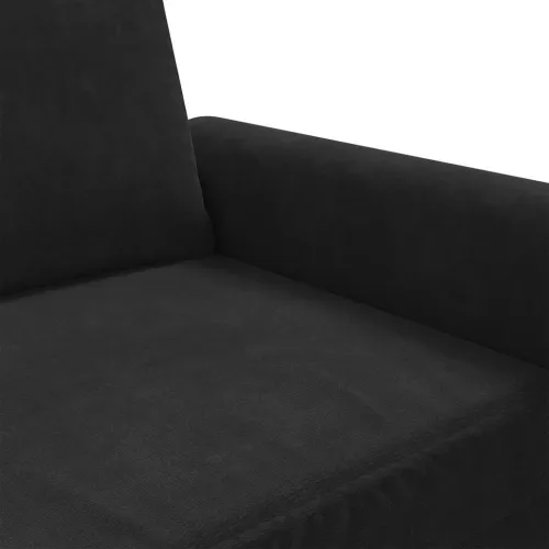 Dvosjed crni 140 cm baršunasti - Crna 140 cm Cijena