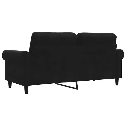 Dvosjed crni 140 cm baršunasti - Crna 140 cm Cijena