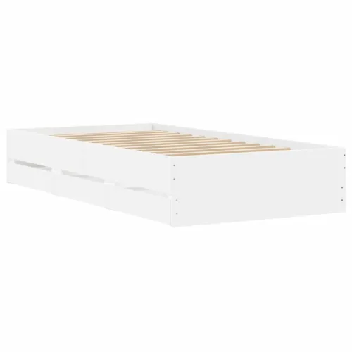 Okvir kreveta s ladicama bez madraca bijeli 75x190 cm - Bijela 75 x 190 cm Cijena