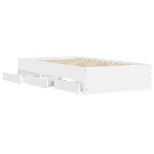 Okvir kreveta s ladicama bez madraca bijeli 75x190 cm - Bijela 75 x 190 cm Cijena