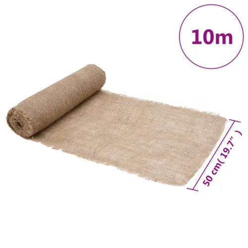 Rola jute 0,5x10 m 100 % juta 200 g/m² - Prirodna 0.5 x 10 m 0,5 x 10 m Prirodna Cijena