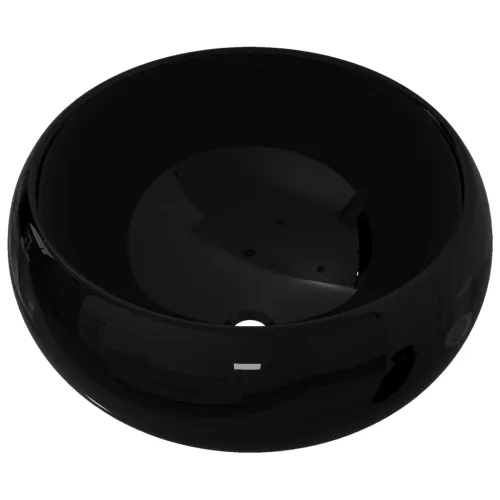Keramički okrugli Lavabo - Umivaonik 40 x 15 cm crni - Crna Crna Cijena